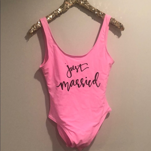 Paisley Box Other - just married one piece swimsuit